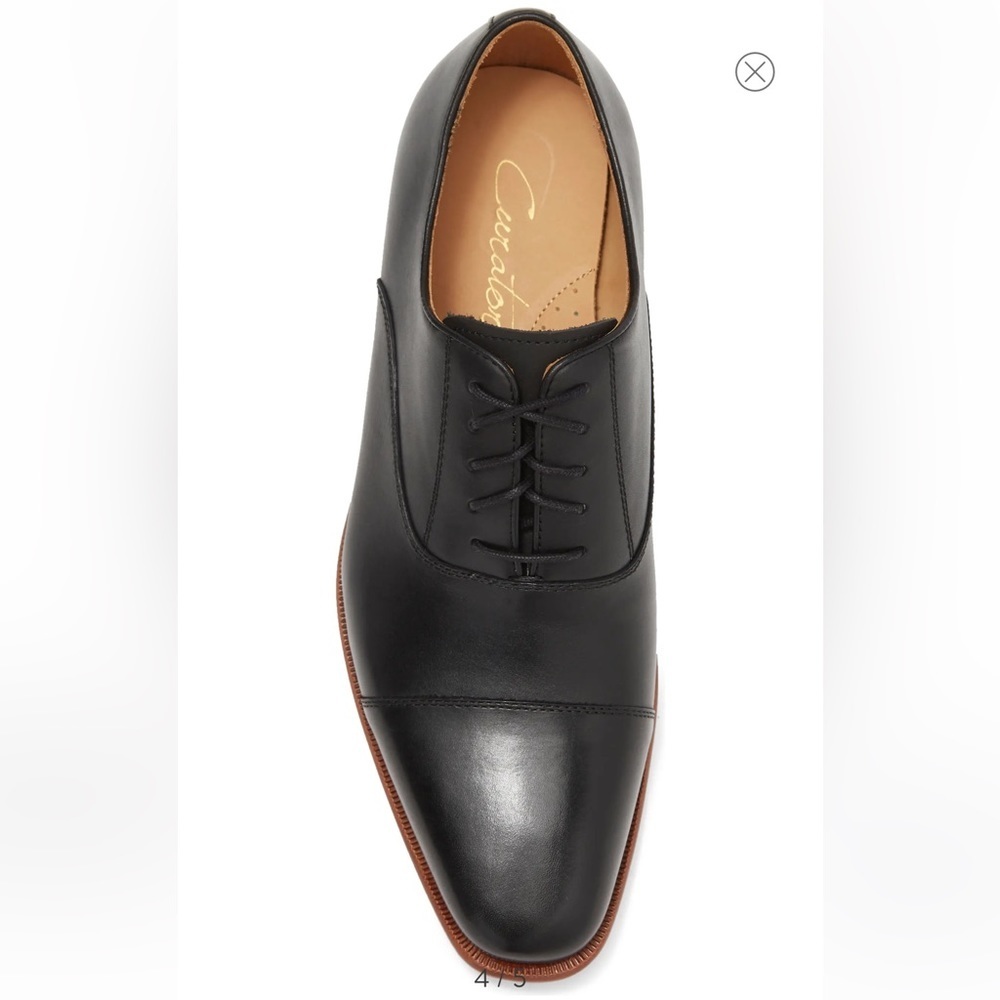 CURATORE Falco Oxford Black Leather Men’s Shoes Size 9